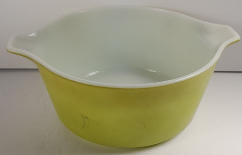 Vintage Pyrex Casserole Dish 474-B 1 1/2" Quart Solid Green No Lid